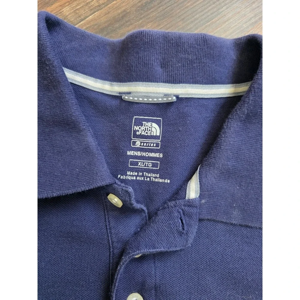 The North Face Mens XL Navy Blue Short Sleeve Pique Polo Shirt‎ Gorpcore preppy